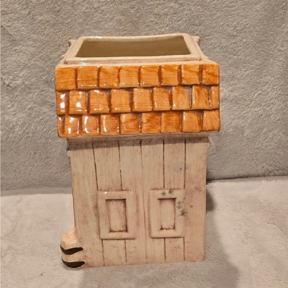 Vintage Treasure Craft Ceramic Cookie Barn Jar Base Only Chicken Rustic Decor